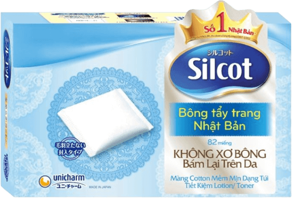 Bông tẩy trang Silcot hộp 82 miếng
