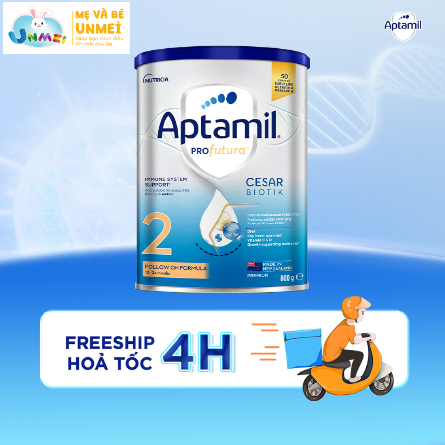 [Hỏa tốc 0Đ] Sữa bột Aptamil Profutura Cesarbiotik New Zealand số 2 - Synbiotic độc quyền