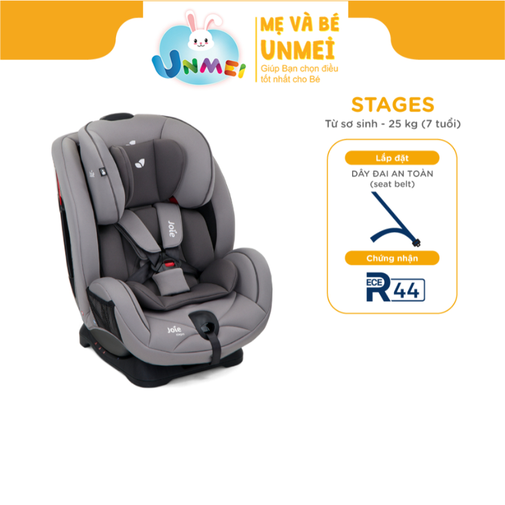 Ghế ngồi ô tô cho bé Joie Stages | Ghế ngồi ô tô trẻ em cao cấp dùng từ sơ sinh đến 25 kg an toàn, chắc chắn