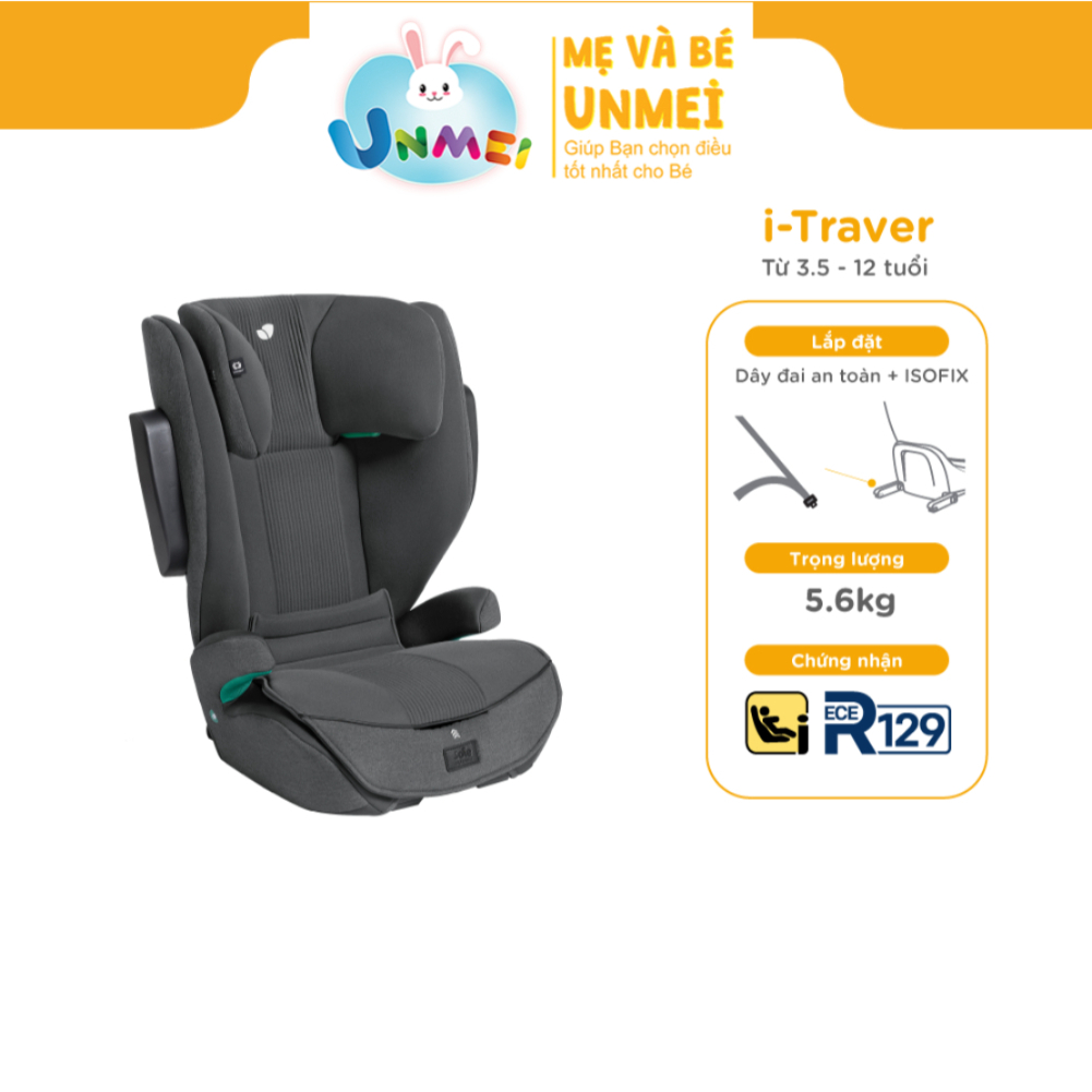 Ghế ngồi ô tô trẻ em Joie i-Traver Signature Ebony hàng chính hãng bảo hành 12 tháng