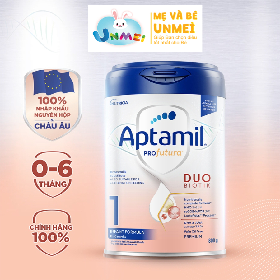 Sữa Công Thức Aptamil Profutura Duobiotik 1 Dành Cho Trẻ Từ 0-6 Tháng Tuổi (800g)