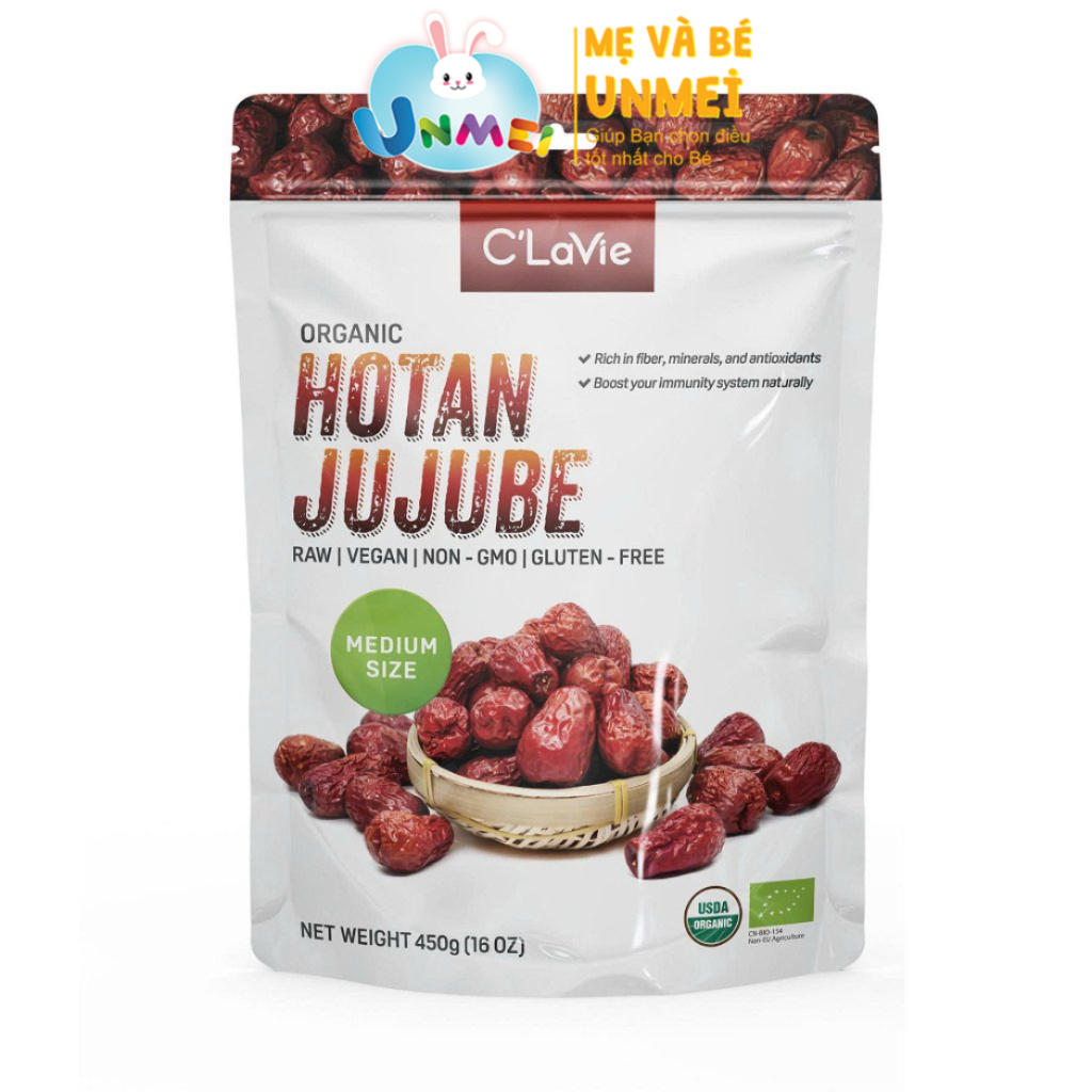 Táo đỏ Hotan hữu cơ C’LaVie 450g (Medium size) - Chứng nhận hữu cơ USDA (Mỹ), EU (Châu Âu)