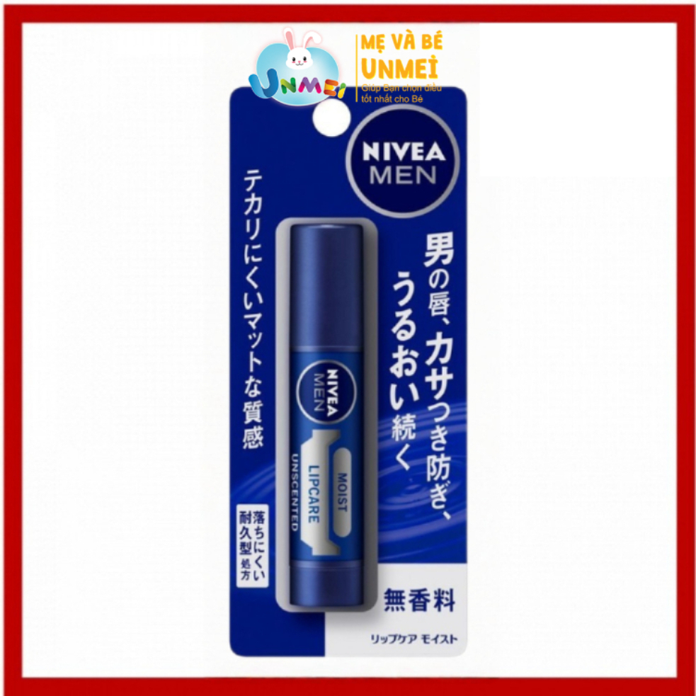 Son dưỡng môi NIVEA MEN dưỡng ẩm không mùi 3,5g