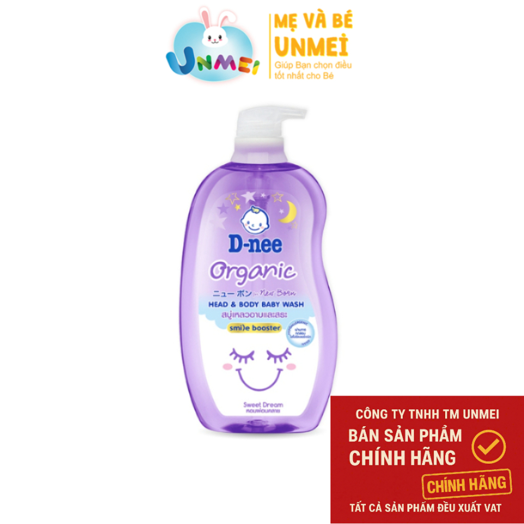 Tắm gội toàn thân em bé (<3 tuổi) D-nee 800 ML - Sweet Dream (Smile Booster Series)