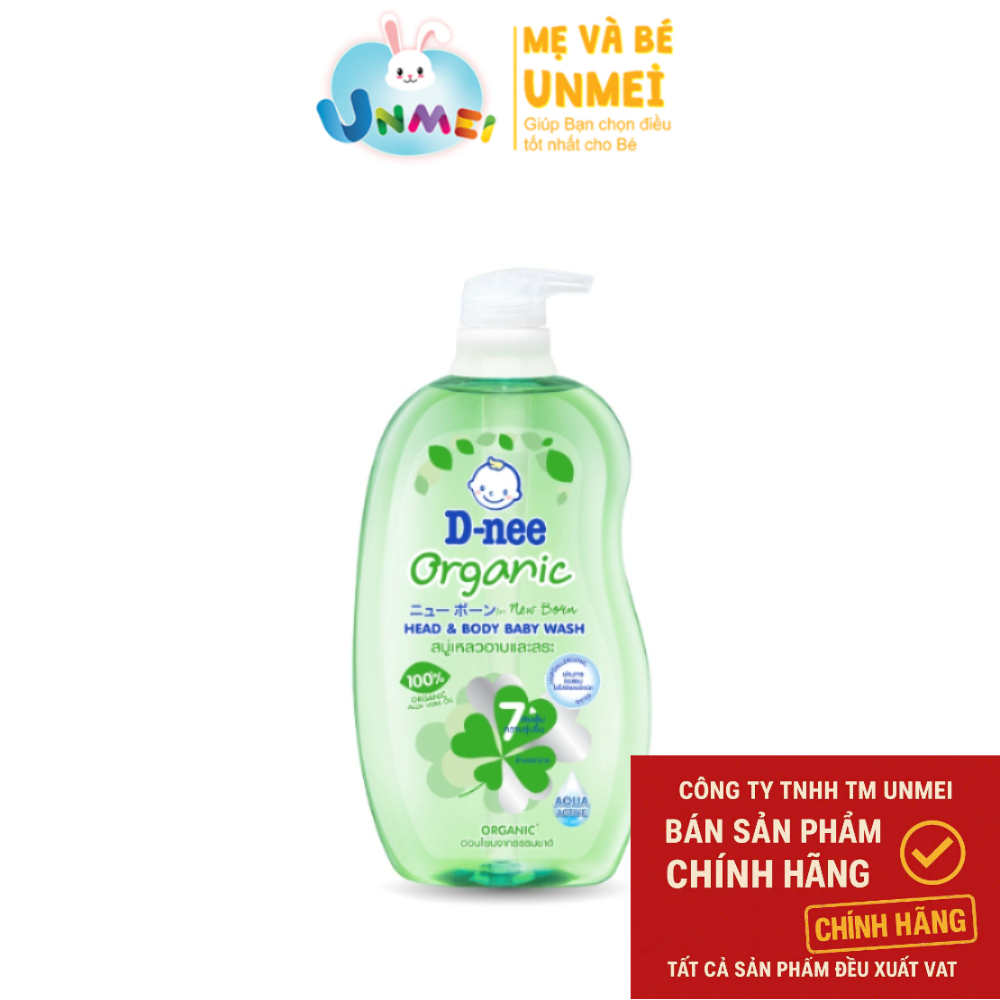 Tắm gội toàn thân em bé (<3 tuổi) D-nee 800 ML - Organic