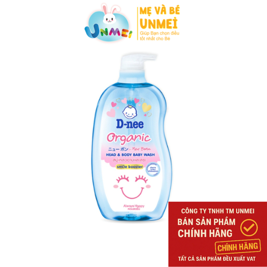 Tắm gội toàn thân em bé (<3 tuổi) D-nee 800 ML - New born