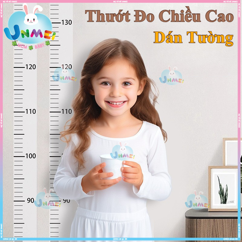 Thước Đo Chiều Cao Dán Tường Dài 2 Mét – Theo Dõi Từng Bước Trưởng Thành Của Bé