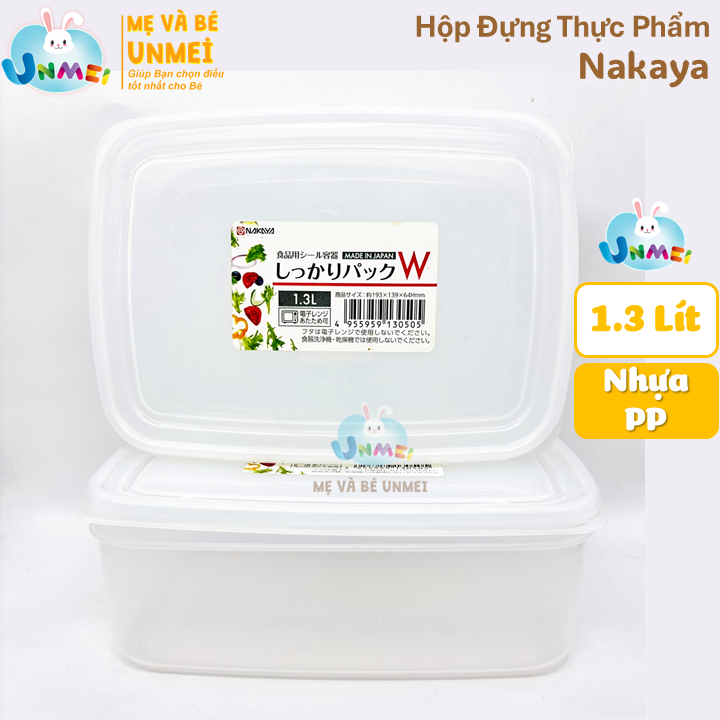 Hộp Đựng Thực Phẩm Nakaya Nhật Bản 1.3L – Giữ Trọn Độ Tươi Ngon Mỗi Ngày
